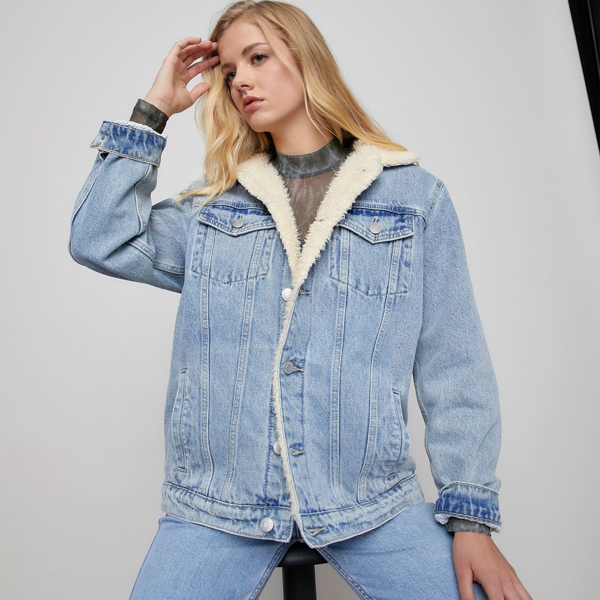 AMERICANINO - Americanino Chaqueta Jeans Algodón Mujer