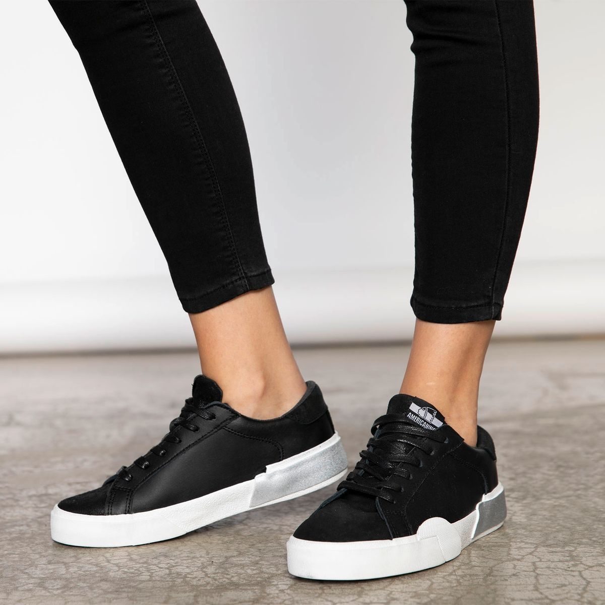 AMERICANINO - Zapatilla Urbana Mujer Negro Americanino