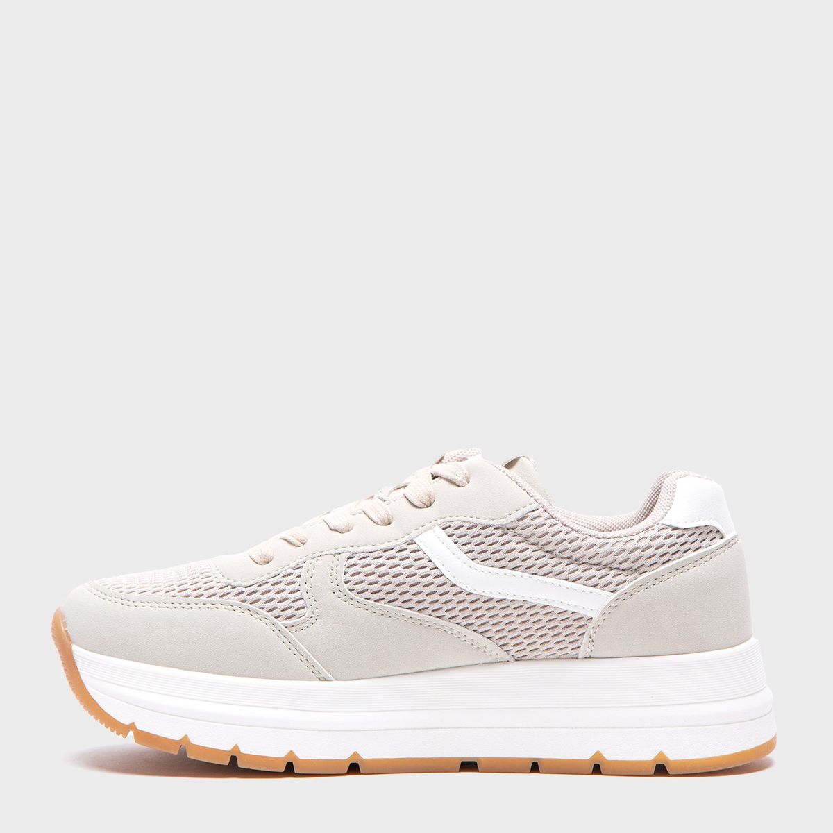 BASEMENT - Zapatilla Urbana Mujer Beige Basement