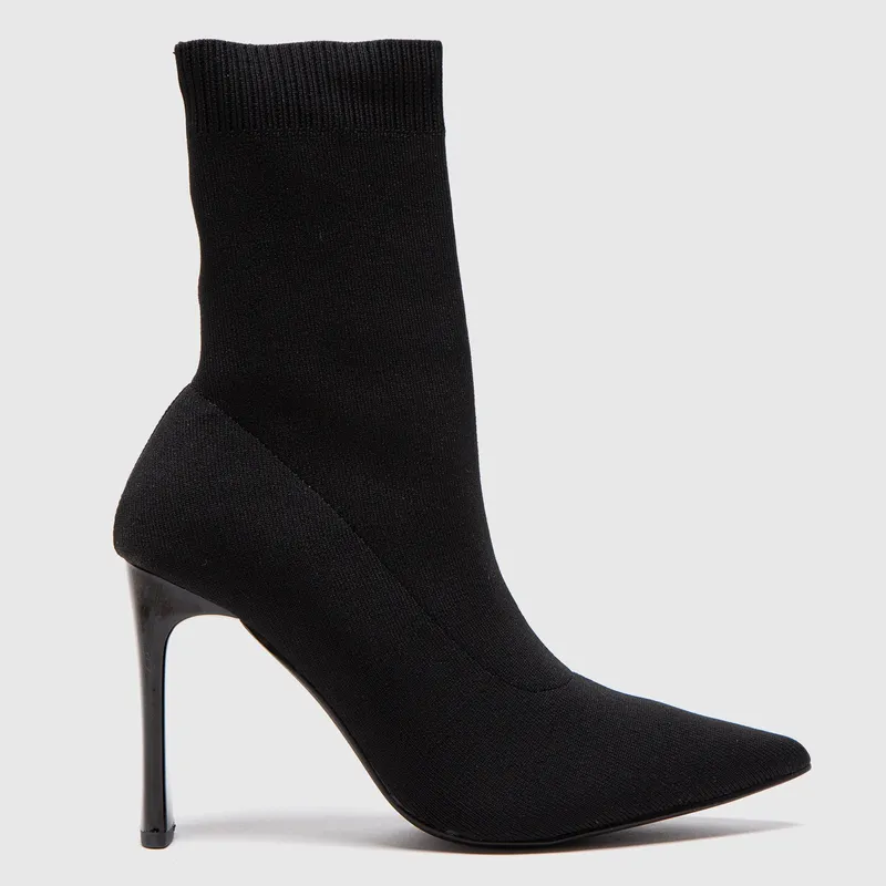 BASEMENT - Botin Mujer Negro Basement