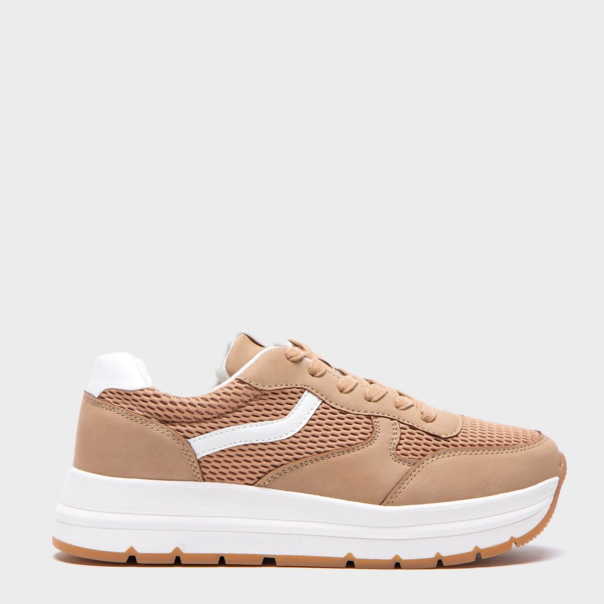 BASEMENT - Zapatilla Urbana Mujer Beige Basement