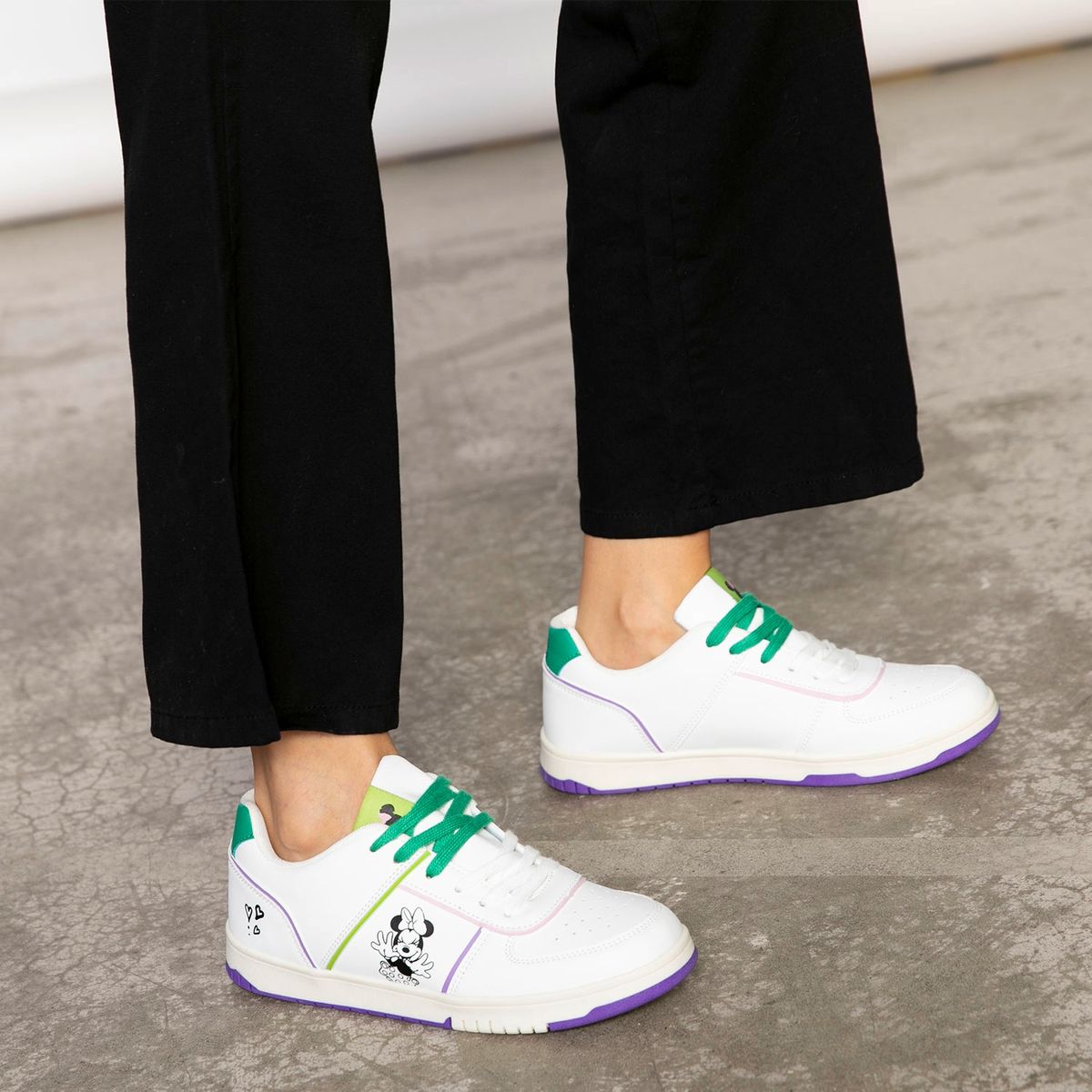 DISNEY - Momburt Zapatilla Urbana Mujer Verde Disney