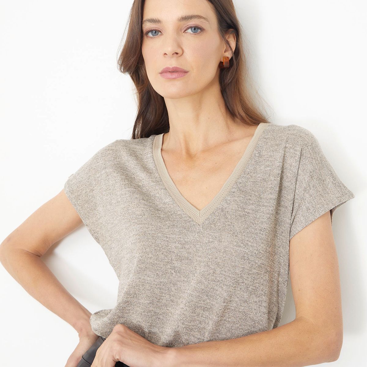 APOLOGY - Polera Manga Corta Mujer Cecilia Bolocco Para Apology