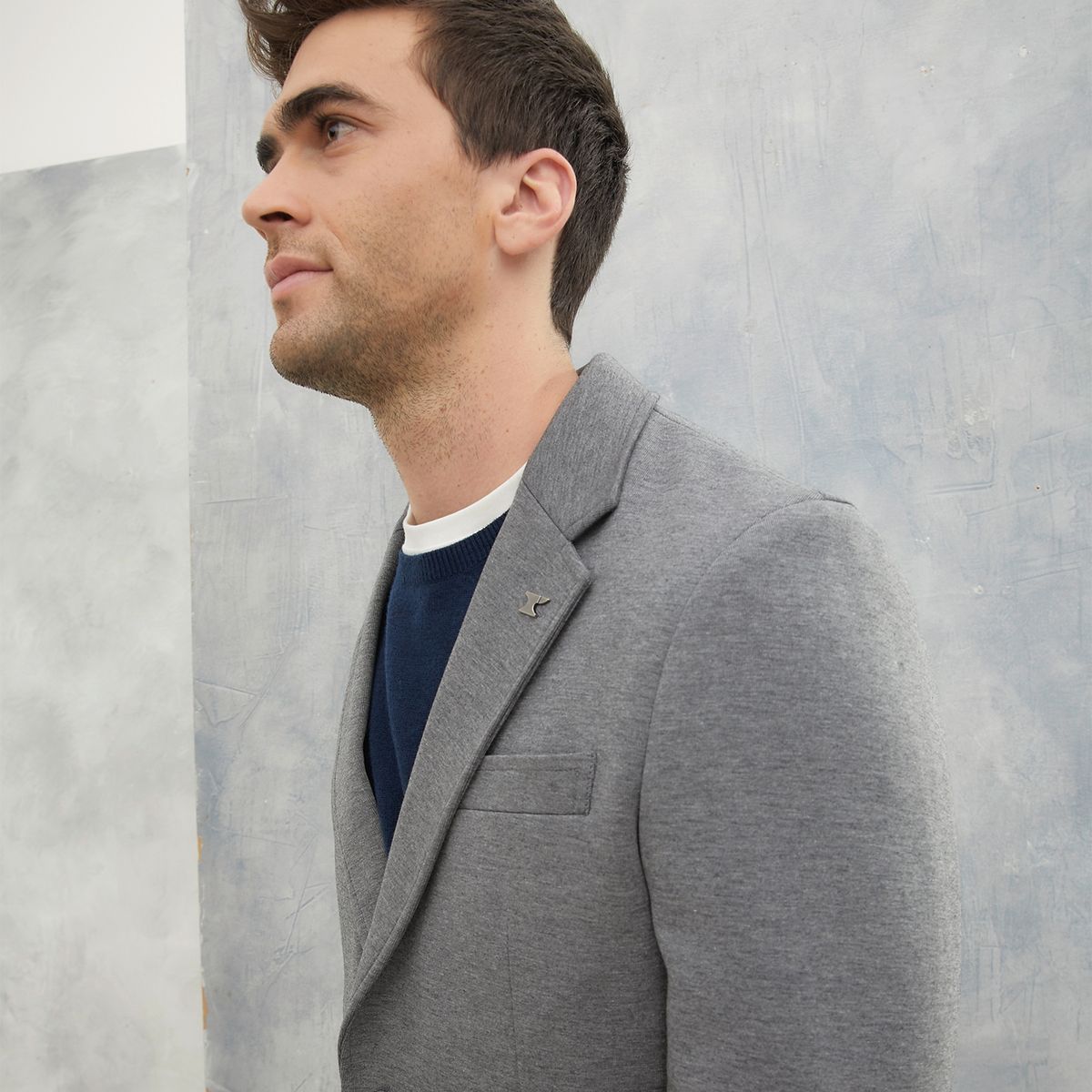 WOLF&HANK - Chaqueta De Vestir Formal Slim Fit Algodón Hombre Wolf&Hank