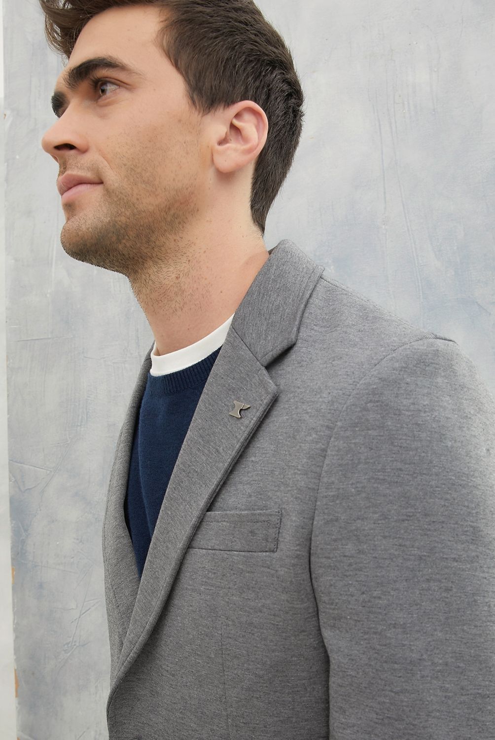 WOLF&HANK - Chaqueta De Vestir Formal Slim Fit Algodón Hombre Wolf&Hank