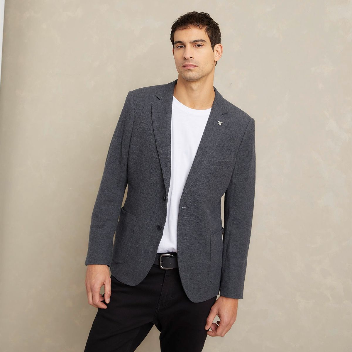 WOLF&HANK - Blazer De Vestir Formal Slim Fit Algodón Hombre Wolf&Hank
