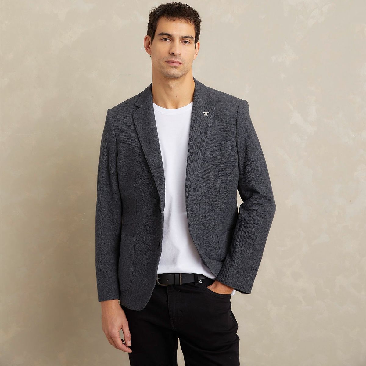 WOLF&HANK - Blazer De Vestir Formal Slim Fit Algodón Hombre Wolf&Hank