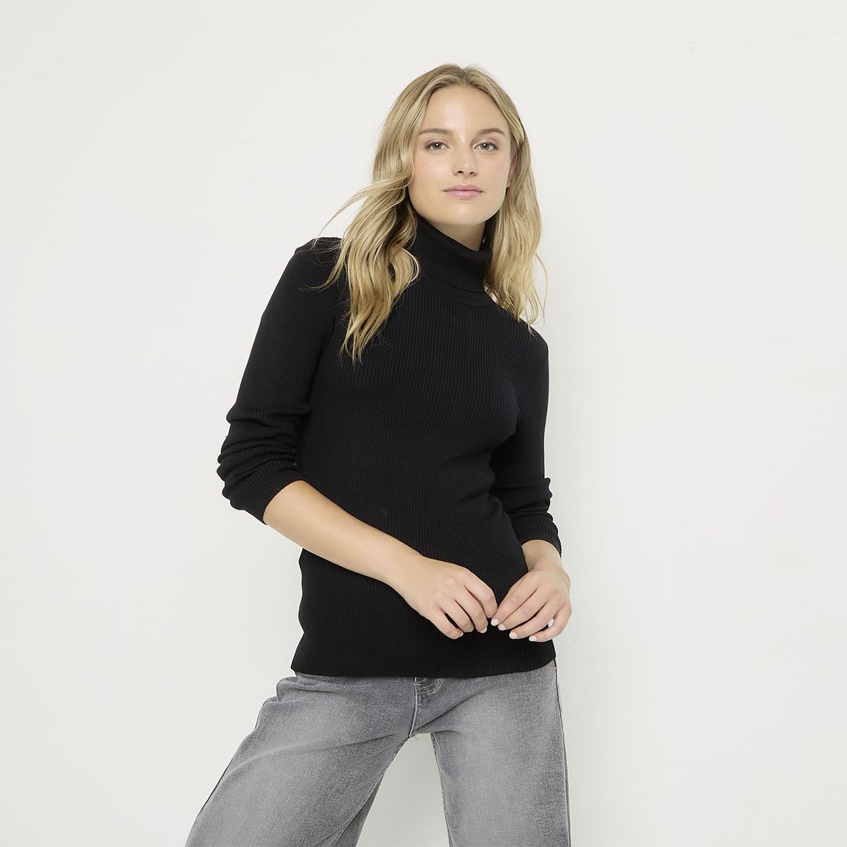 SYBILLA - Suéter Sybilla Mujer Viscosa Cuello Alto Manga Larga