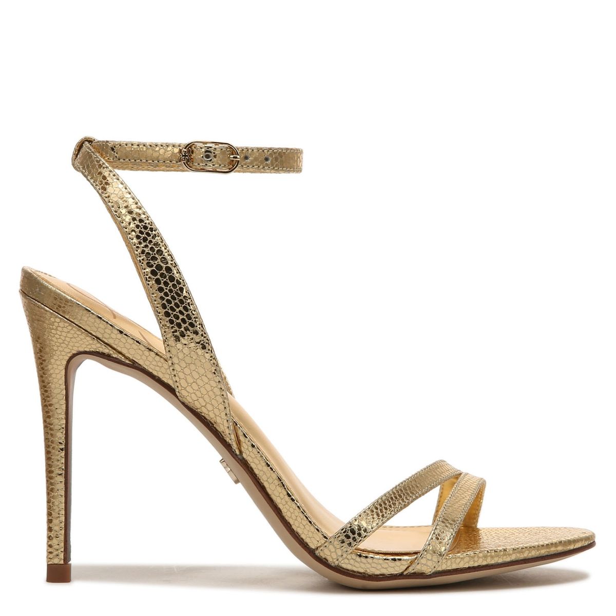 SAM EDELMAN - Sandalia Mujer Cuero Dorado Sam Edelman