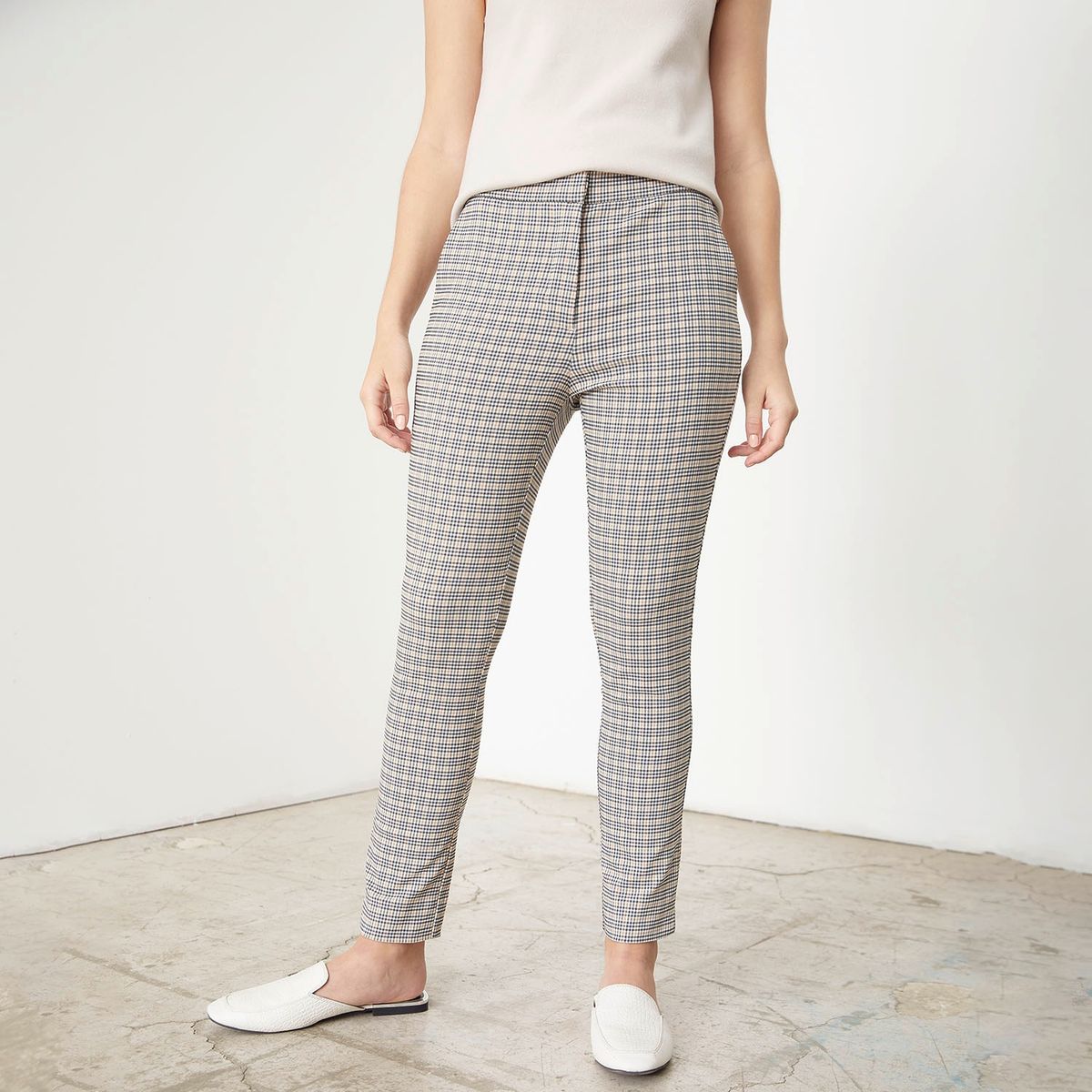 BASEMENT - Basement Pantalón Skinny Sastrero Tiro Alto Algodón Mujer