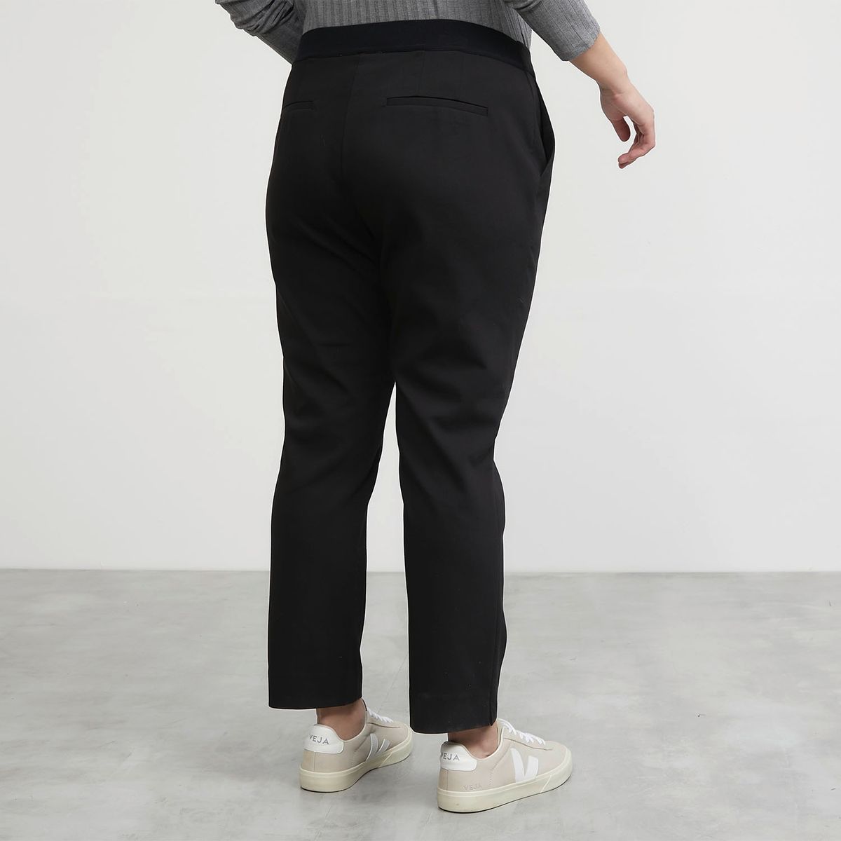 BASEMENT - Pantalón Recto Tiro Alto Mujer Basement