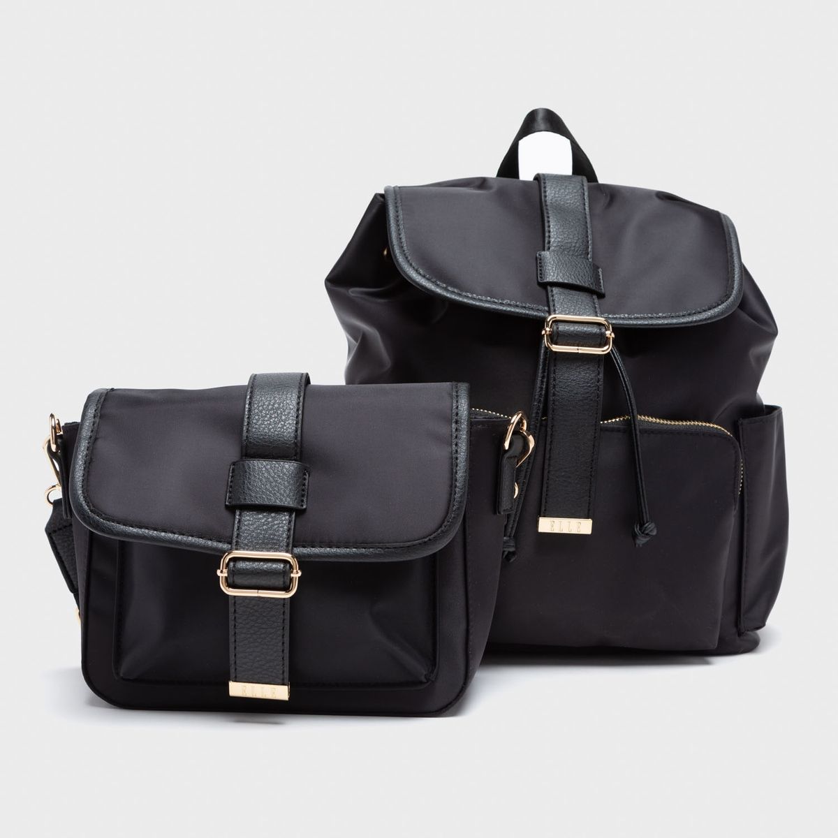 ELLE - Pack Mochila + Bandolera Mujer Elle