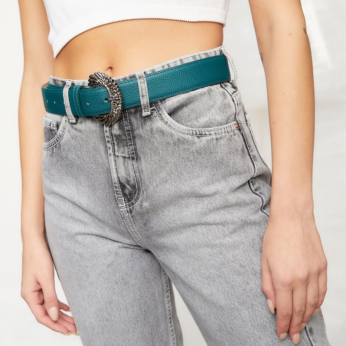 AMERICANINO - Cinturón Mujer Americanino Diseño Liso Casual