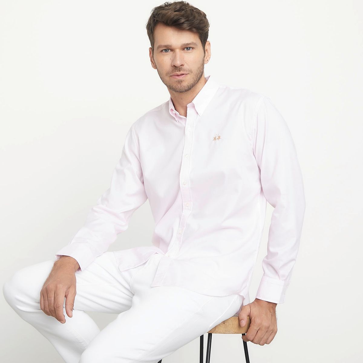 LA MARTINA - La Martina Camisa Sport Manga Larga Algodón Regular Fit Hombre