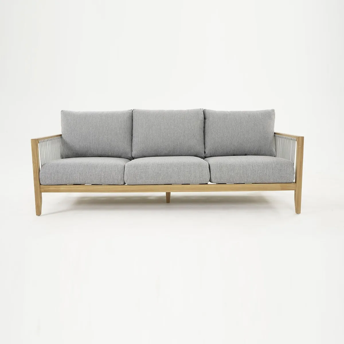 BASEMENT HOME - Sofá 3 Cuerpos Lita Gris Basement Home