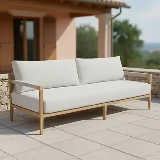 BASEMENT HOME - Sofá 3 Cuerpos Aruba Beige