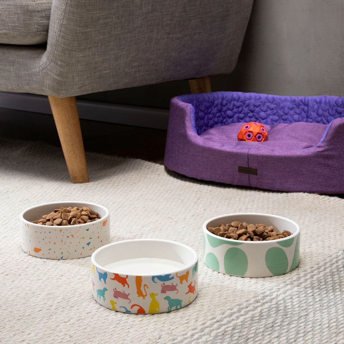 KULCAN - Plato Para Perros De Cerámica 16 Cm Kulcan