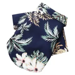KULCAN - Guayabera Para Perro Pequeña Azul Tropical