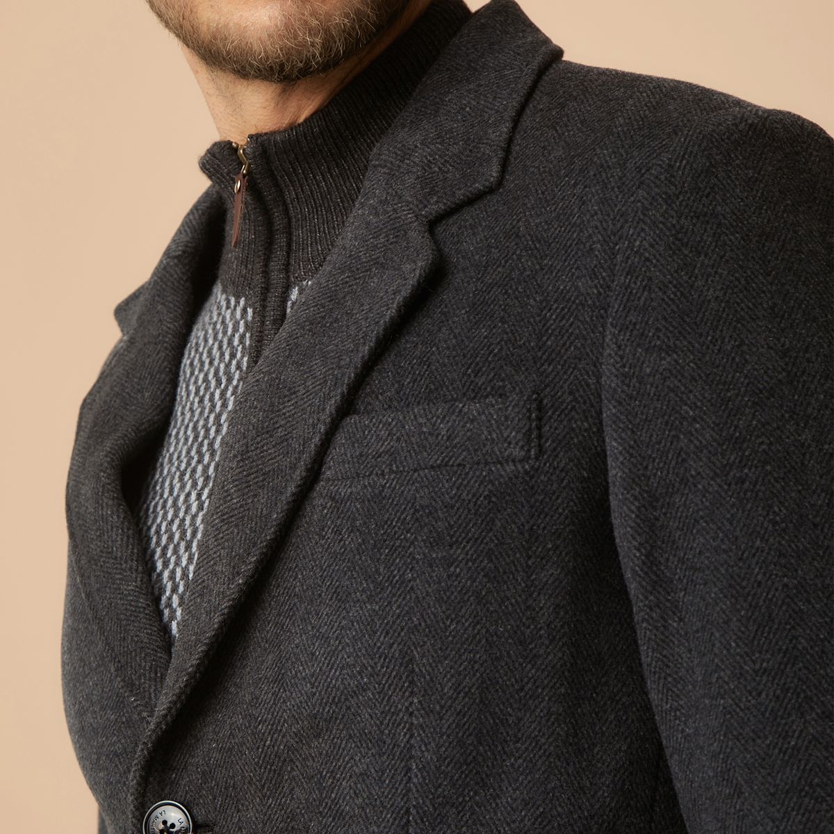 LA MARTINA - Abrigo Lana Regular Fit Hombre La Martina