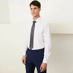 BASEMENT - Camisa de Vestir Manga Larga Algodón Hombre
