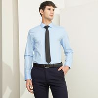 Camisa de Vestir Manga Larga Algodón Hombre