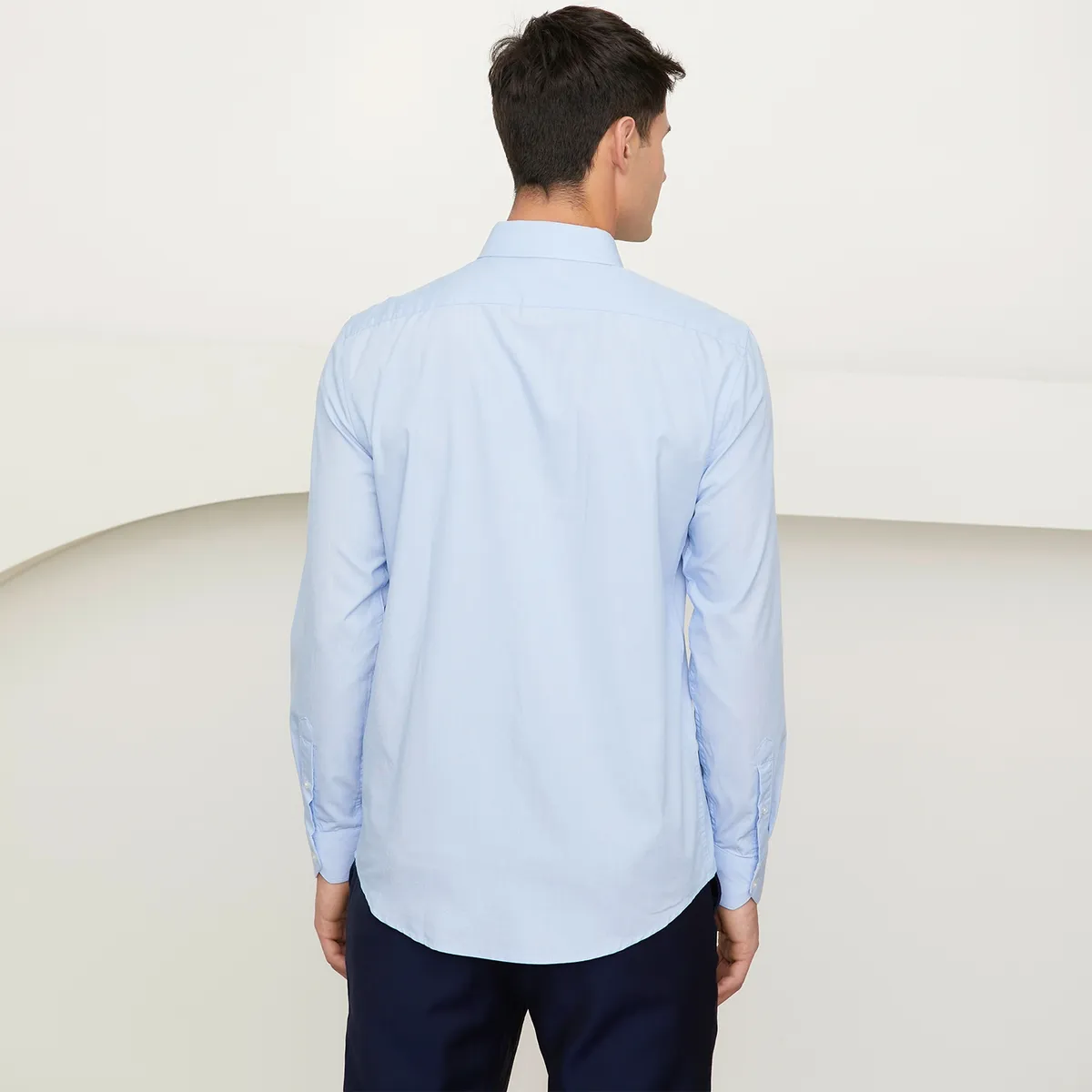 BASEMENT - Camisas De Vestir Manga Larga Algodón Hombre Basement