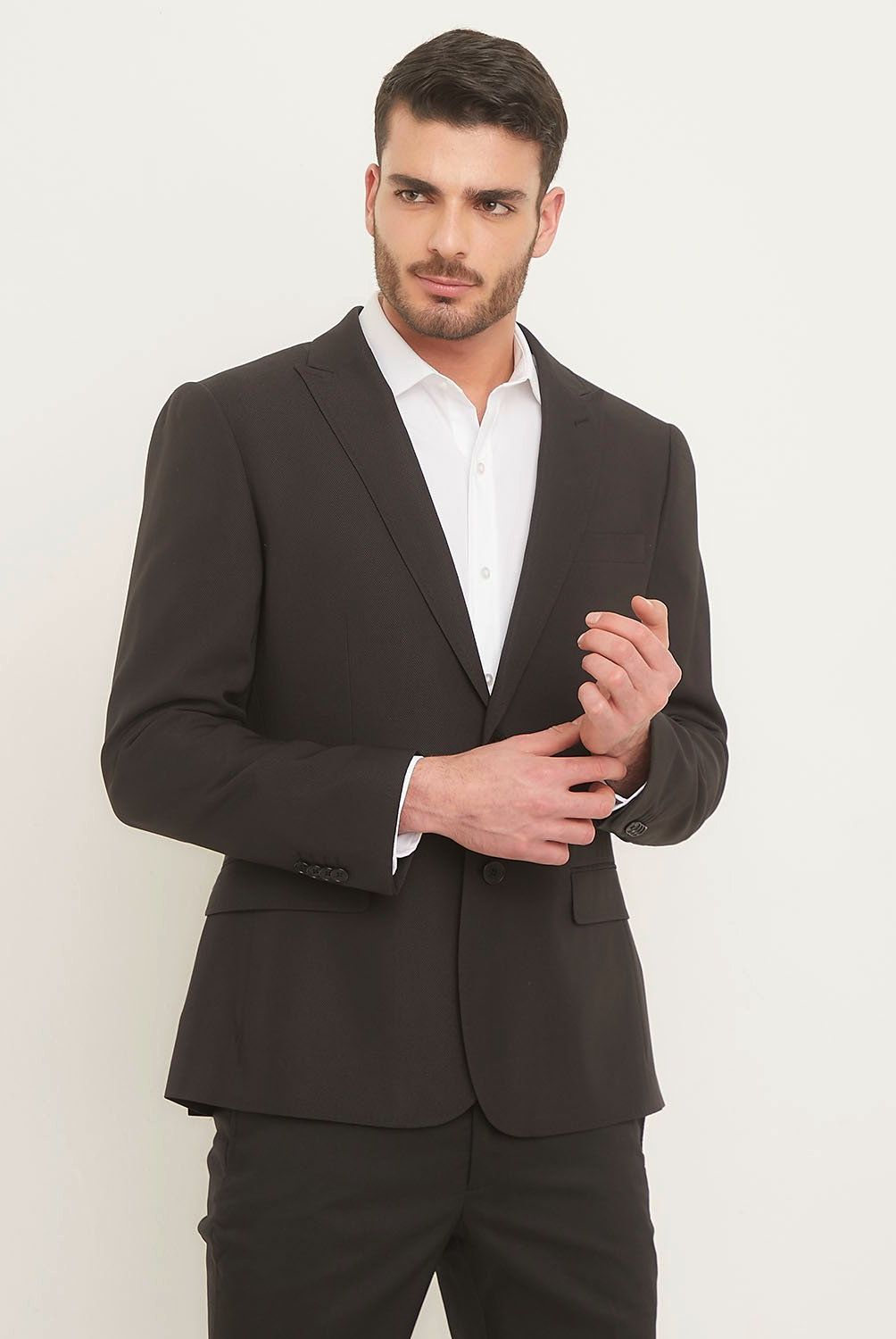 BASEMENT - Chaqueta Traje Formal Hombre Basement Skinny Fit
