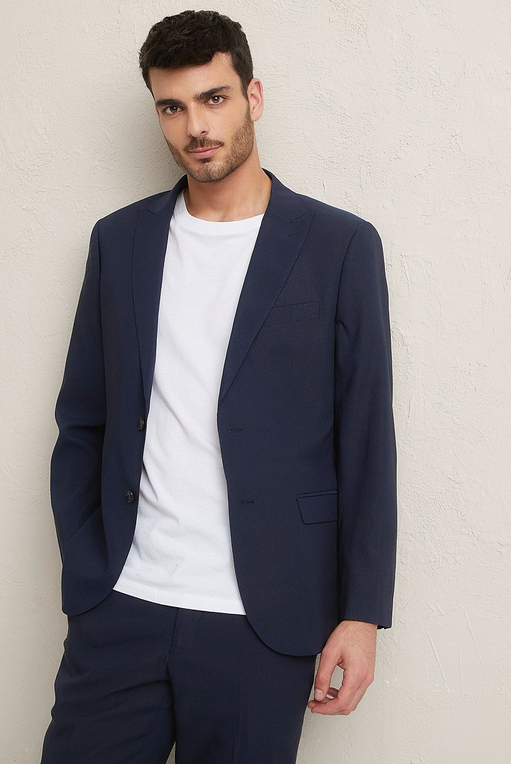 BASEMENT - Chaqueta Traje Formal Hombre Basement Skinny Fit