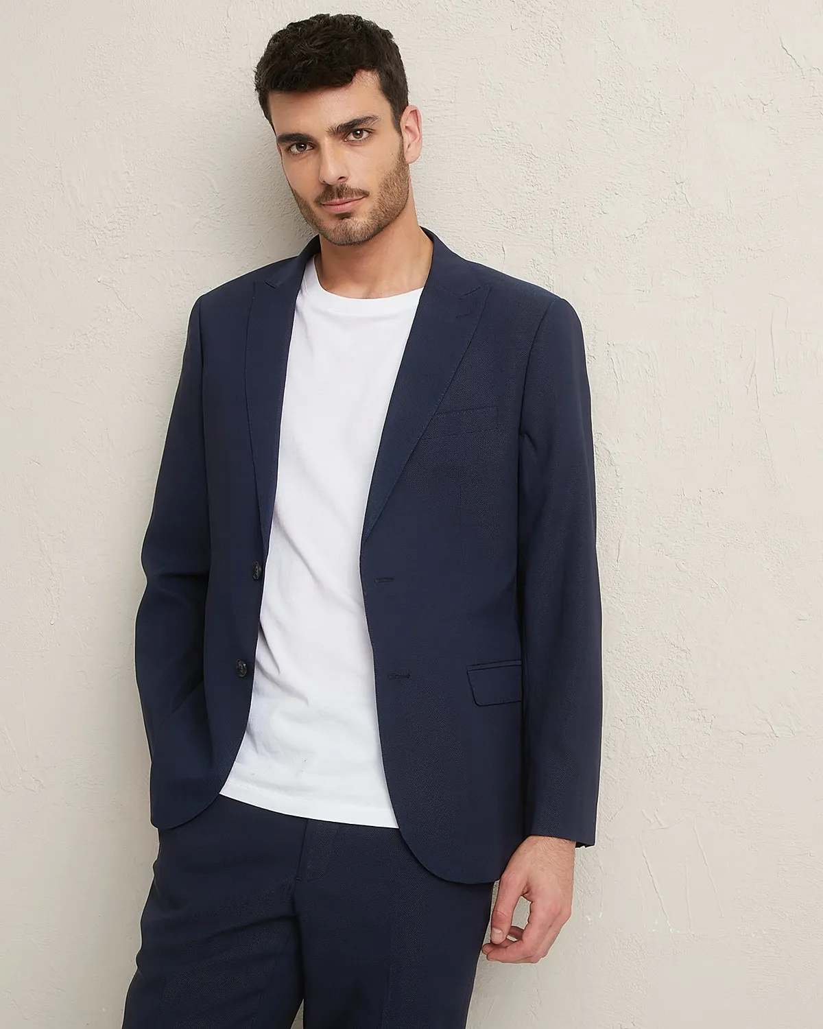 Traje Hombre Slim Fit Traje Skinny Fit BASEMENT Chaqueta Traje