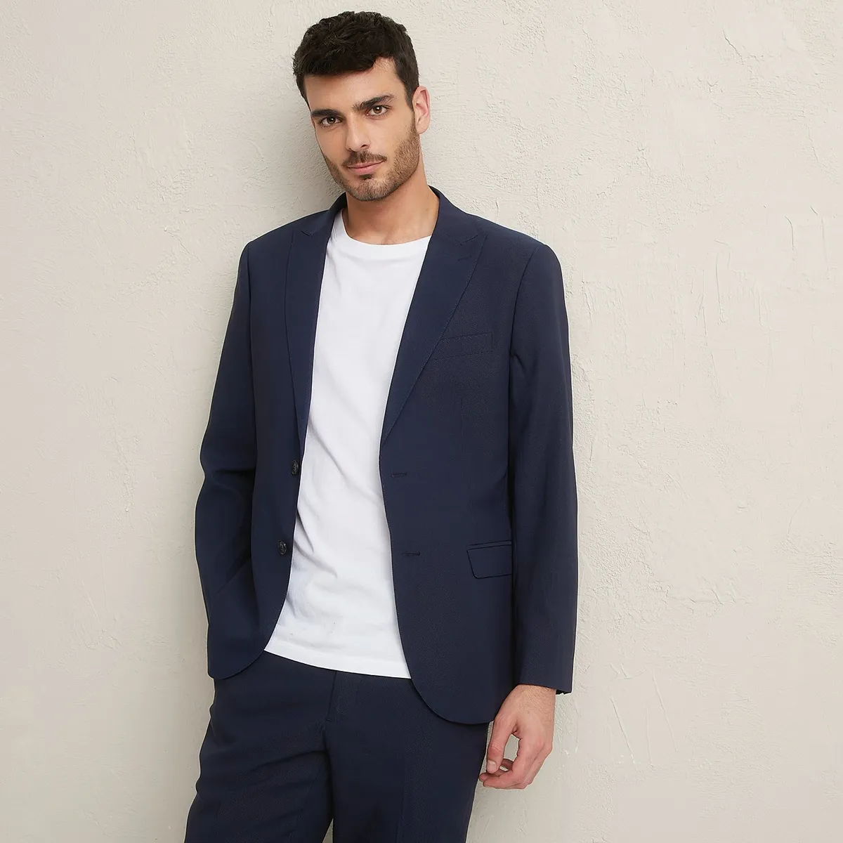 BASEMENT - Chaqueta Traje Formal Hombre Basement Skinny Fit