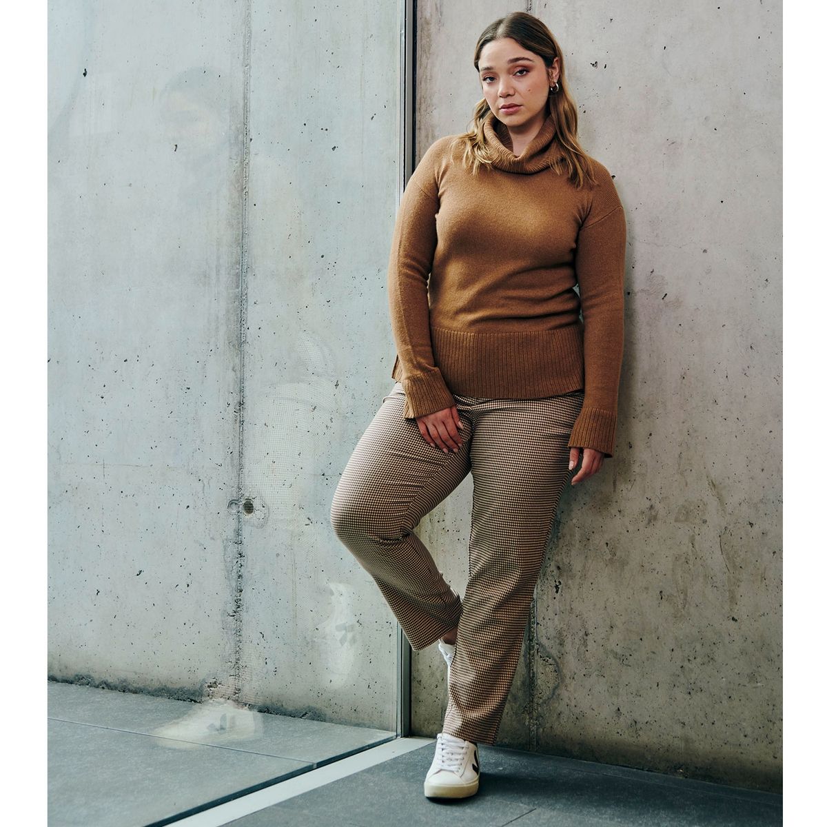 BASEMENT - Pantalón Recto Tiro Alto Mujer Basement