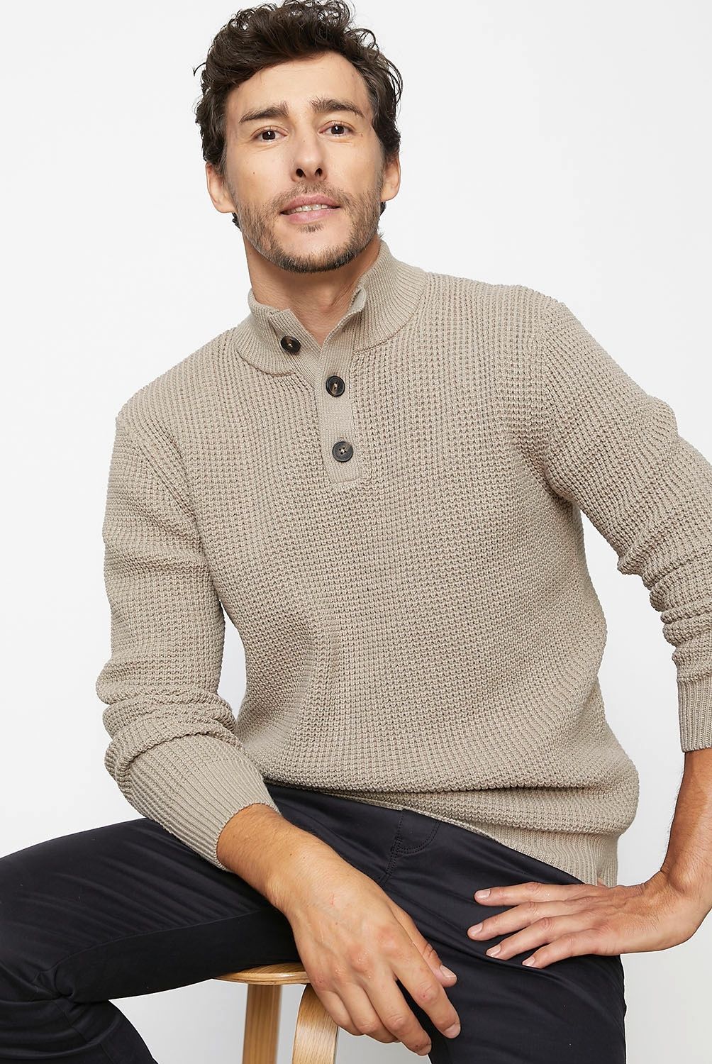 NEWPORT - Chaleco Sweater Algodón Hombre Newport
