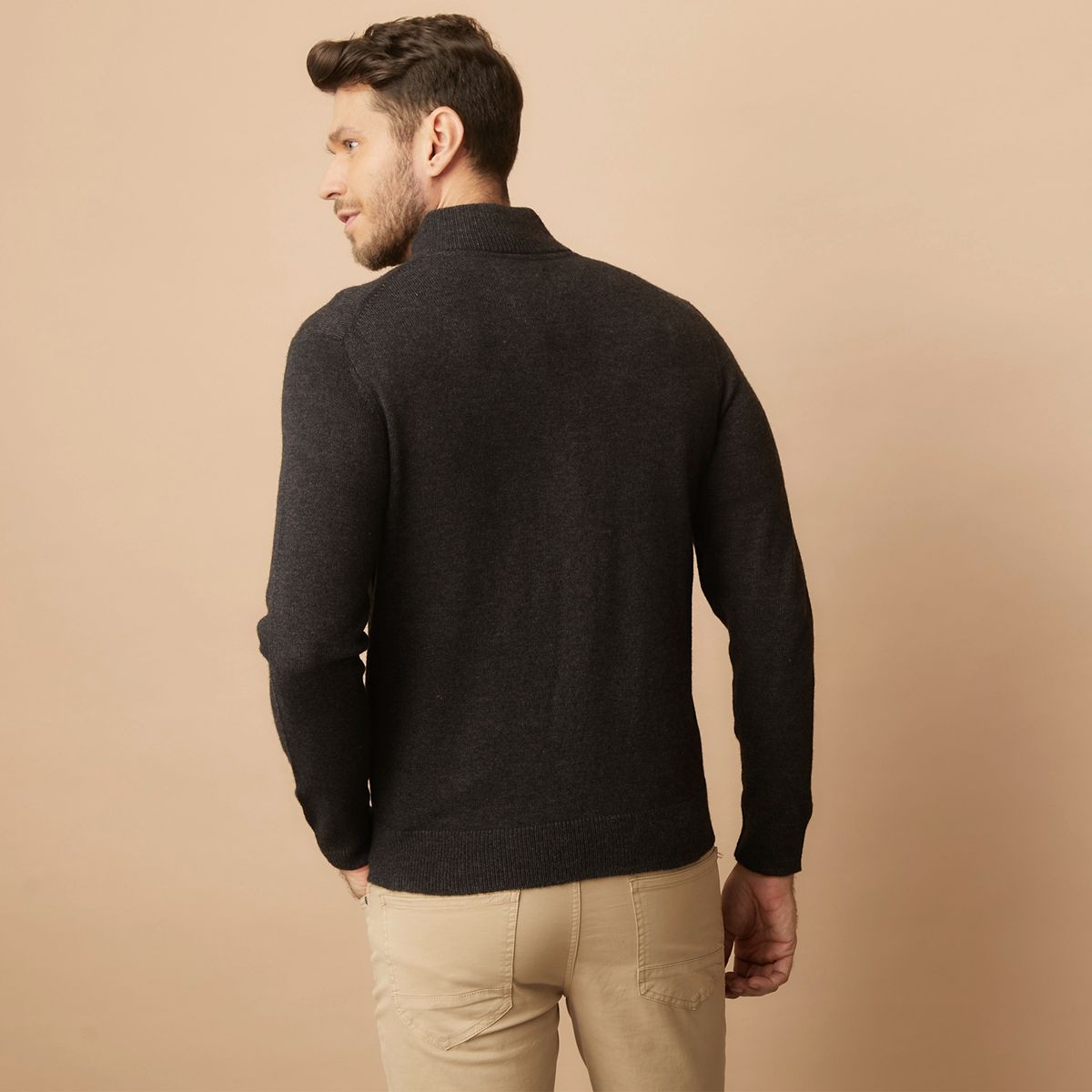 LA MARTINA - Sweater Con Cierre Lana Hombre La Martina