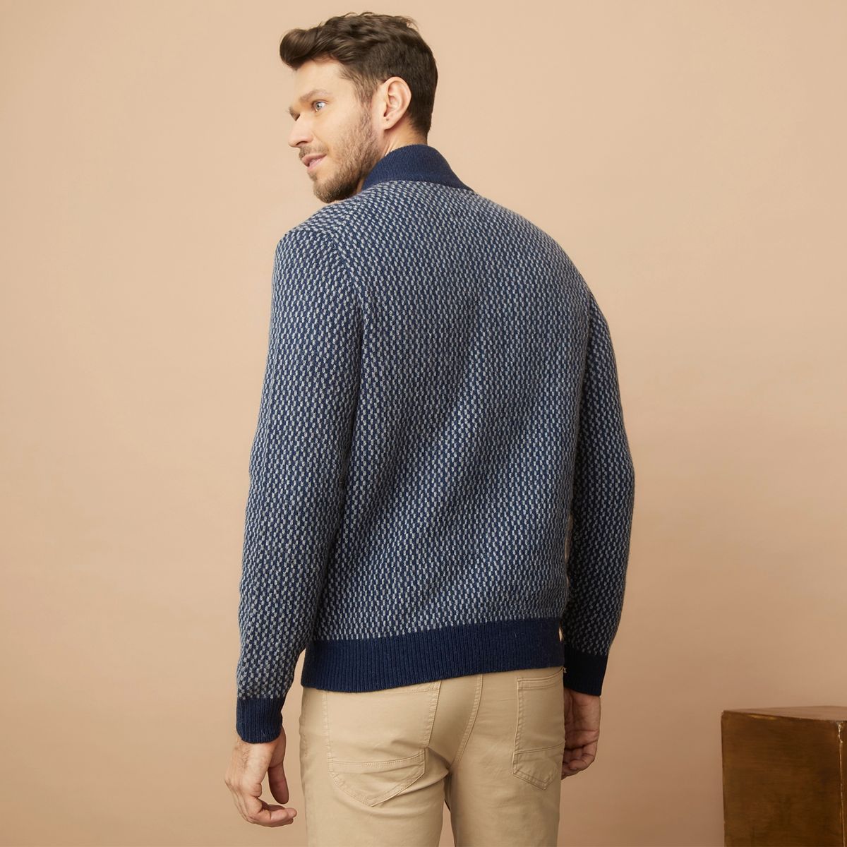 LA MARTINA - Sweater Con Cierre Lana Hombre La Martina