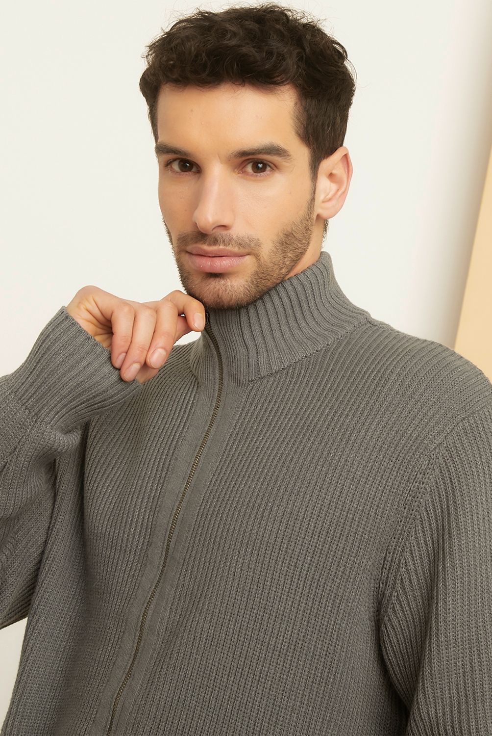 UNIVERSITY CLUB - Sweater Chaleco Con Cierre Algodón Hombre University Club