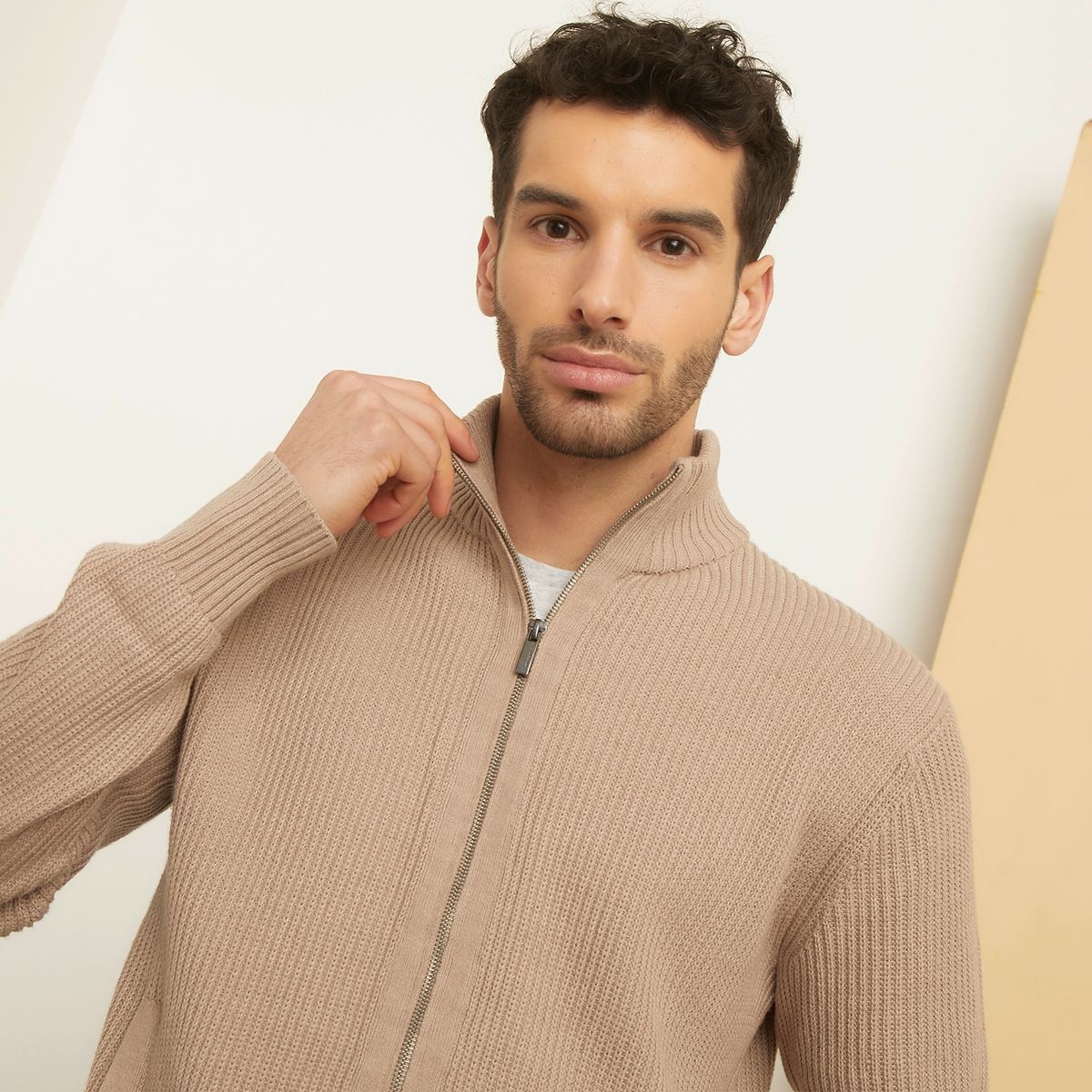 UNIVERSITY CLUB - Sweater Chaleco Con Cierre Algodón Hombre University Club