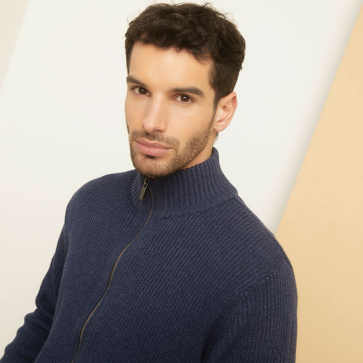 UNIVERSITY CLUB - Sweater Chaleco Con Cierre Algodón Hombre University Club