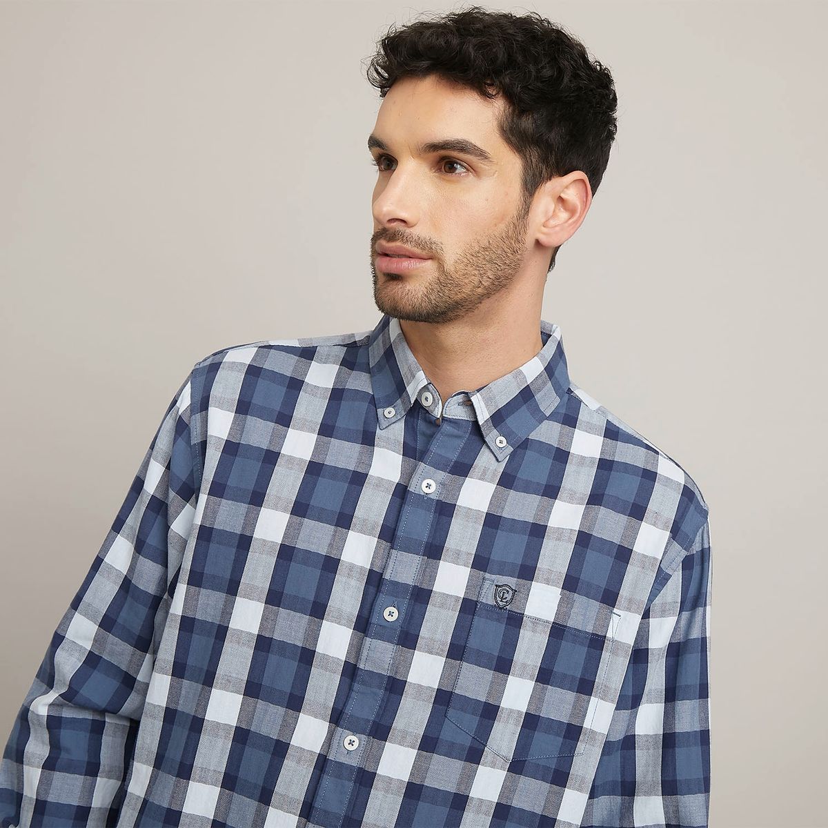 CHRISTIAN LACROIX - Camisa Casual Manga Larga Regular Fit Hombre Christian Lacroix