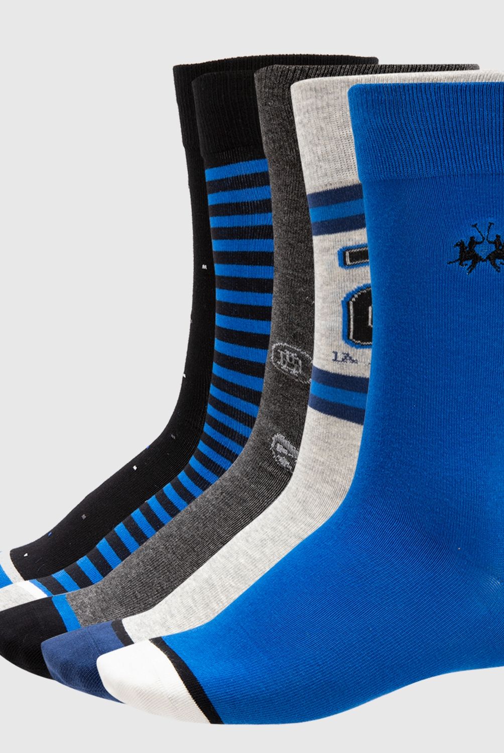 LA MARTINA - Pack De 5 Calcetines Algodón Premium Hombre La Martina