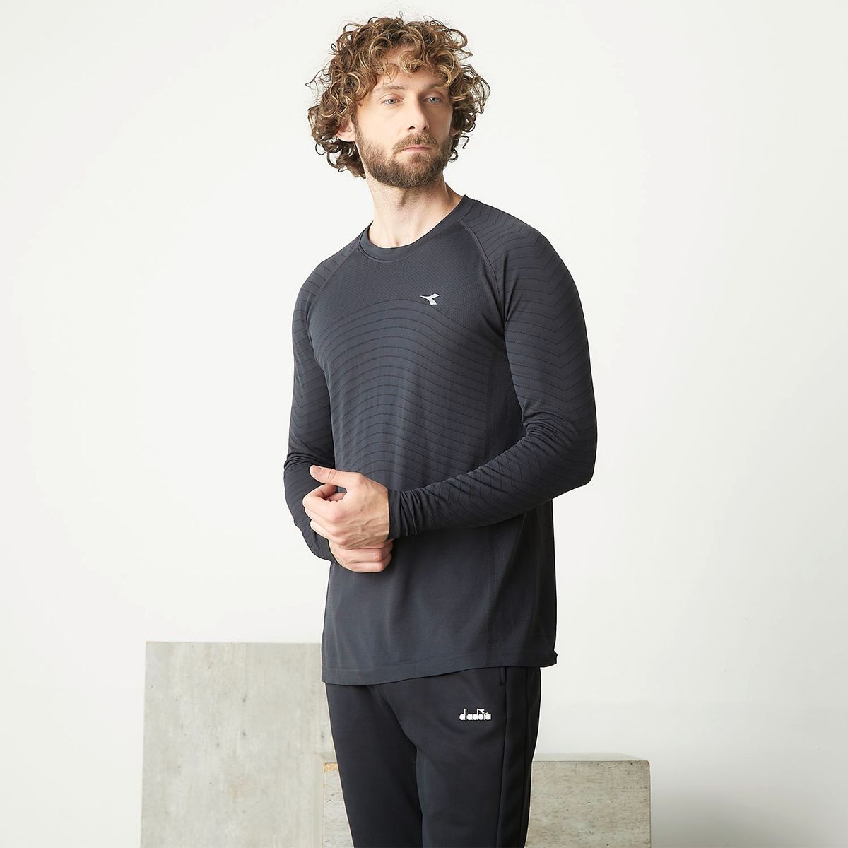 DIADORA - Diadora Polera Manga Larga Hombre