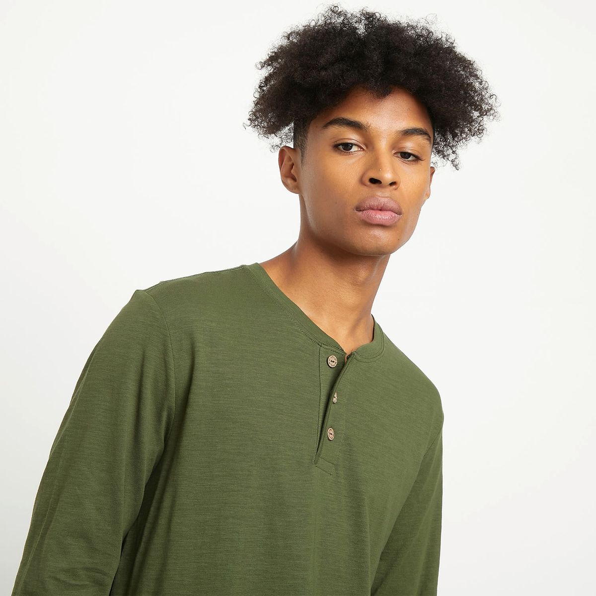 BEARCLIFF - Bearcliff Polera Manga Larga 100% Algodón Long Fit Hombre