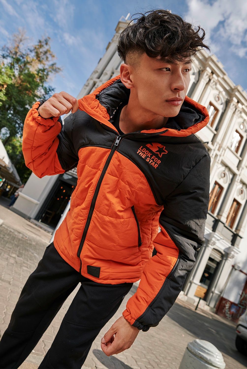 STARTER - Starter Parka Manga Larga Hombre