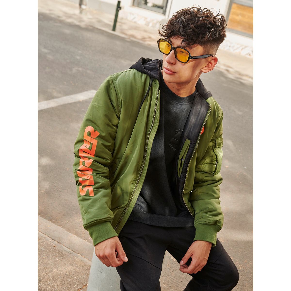 STARTER - Starter Parka Manga Larga Hombre