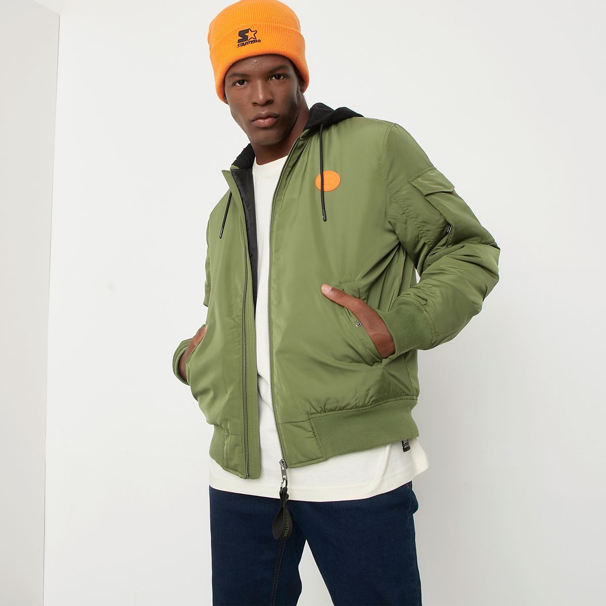 STARTER - Starter Parka Manga Larga Hombre