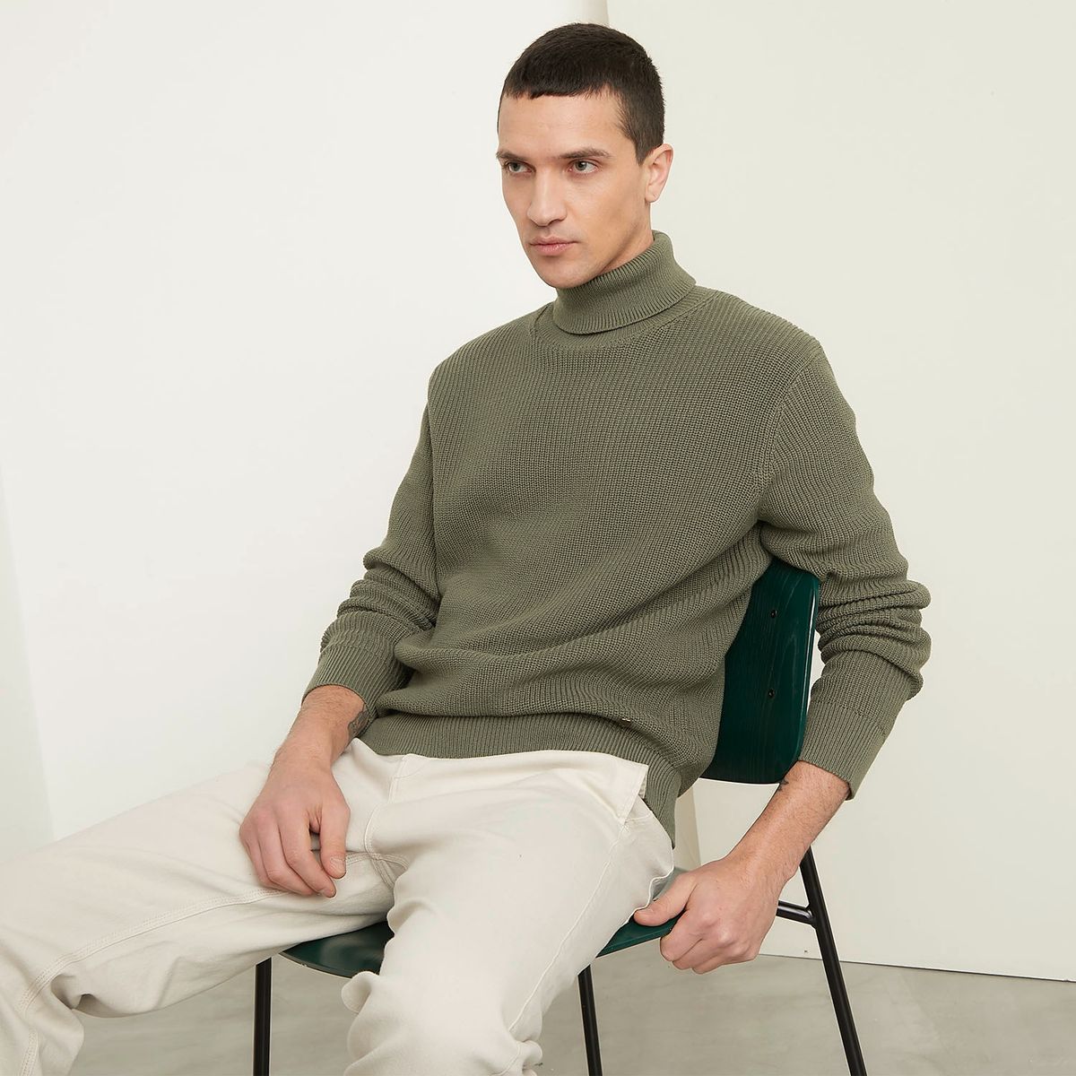 BASEMENT - Sweater Manga Larga Algodón Hombre Basement