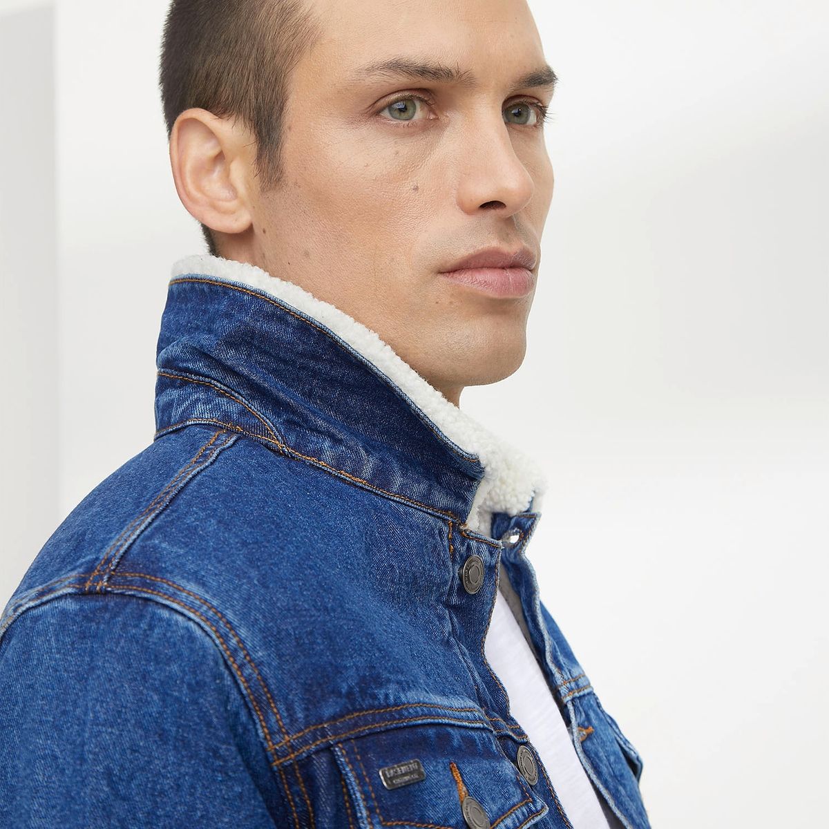 BASEMENT - Chaqueta Jeans Chiporro Hombre Basement
