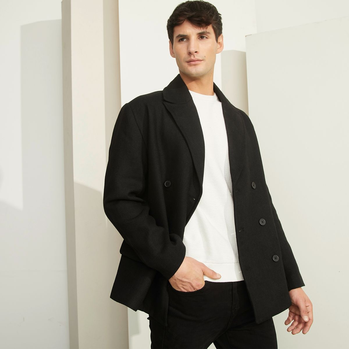 BASEMENT - Abrigo Manga Larga Hombre Basement