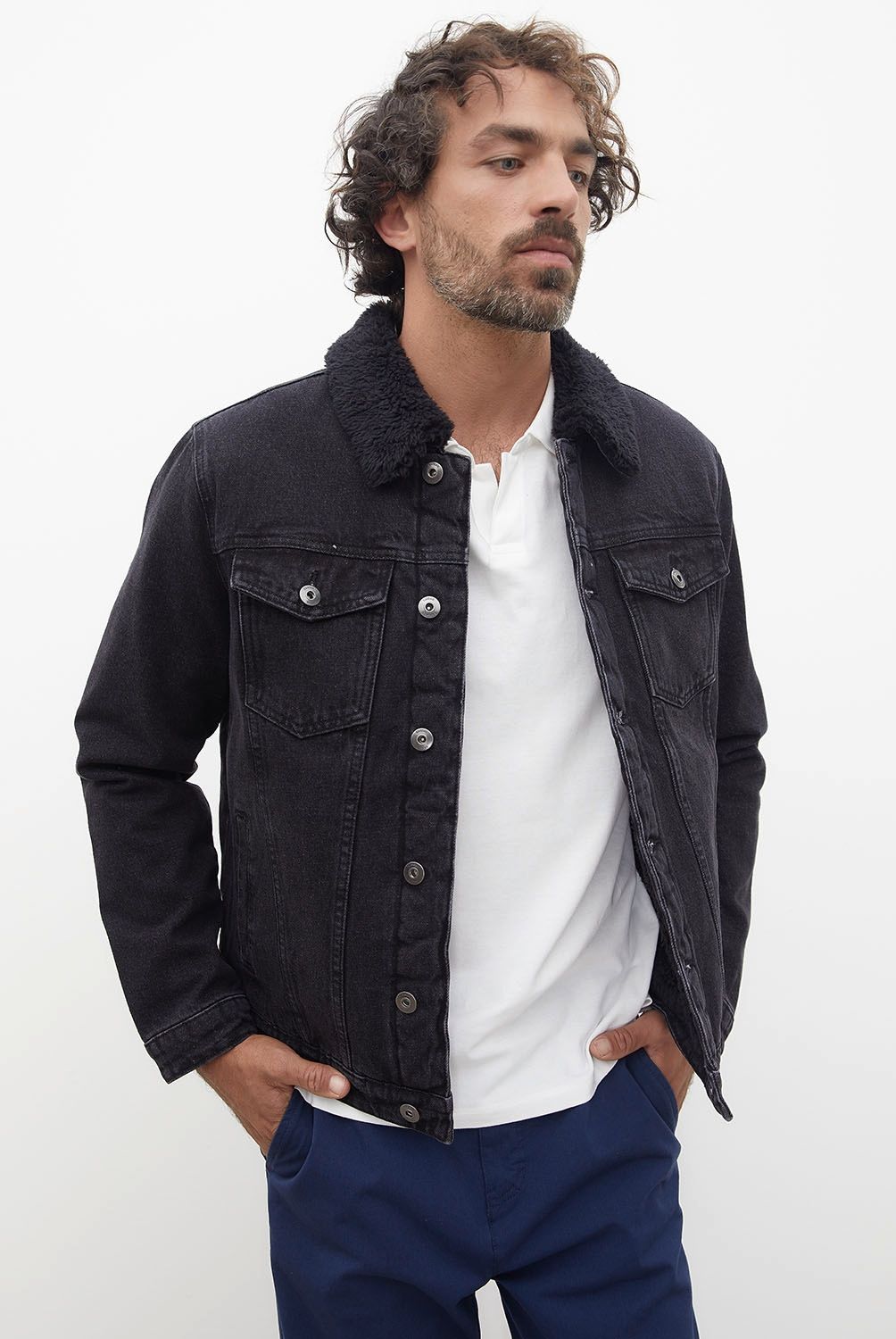 CASCAIS - Cascais Chaqueta Denim Sherpa Hombre