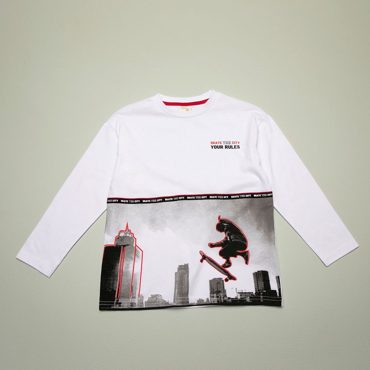 YAMP - Yamp Polera Niño Manga Larga Más Sustentable Algodón Reciclado