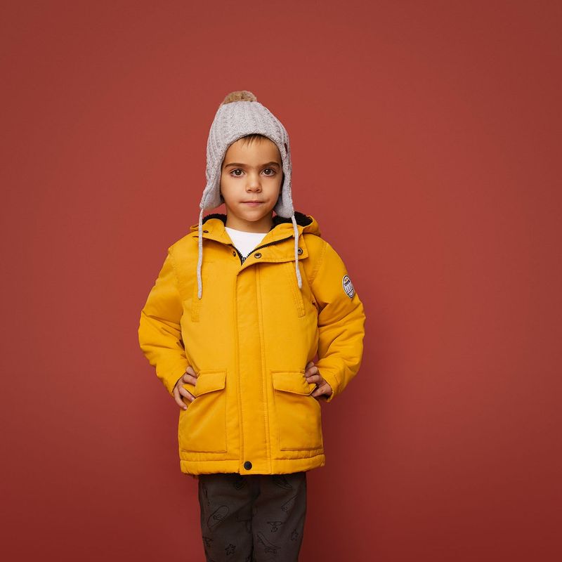 YAMP - Parka Niño Largo Con Capucha Yamp